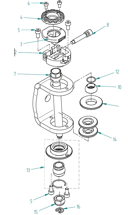 Screw M5x30 camber adjustment